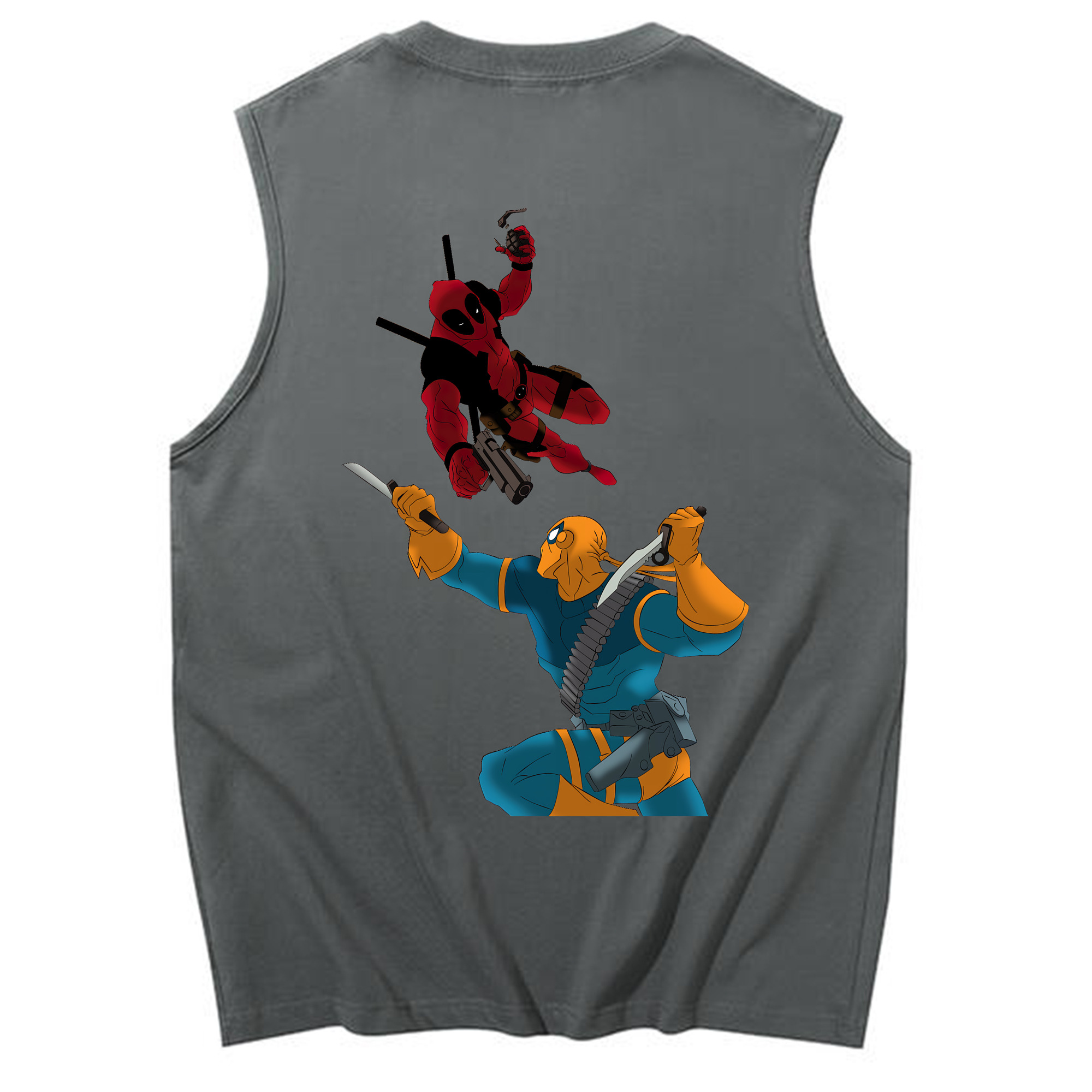 （画像用） Deadpool デッドプール コットン100％タンクトップ（背面プリント）